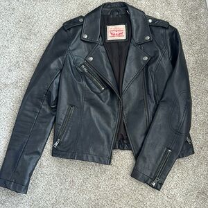 Levi Strauss Black Leather Jacket